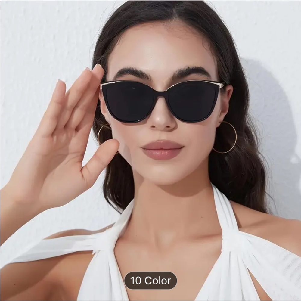 Cat eye decoration sunglasses